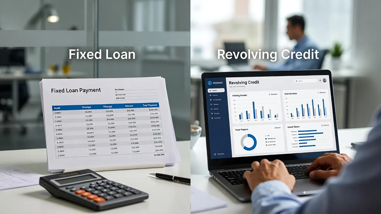 Lump-sum loans and revolving credit work in different ways
