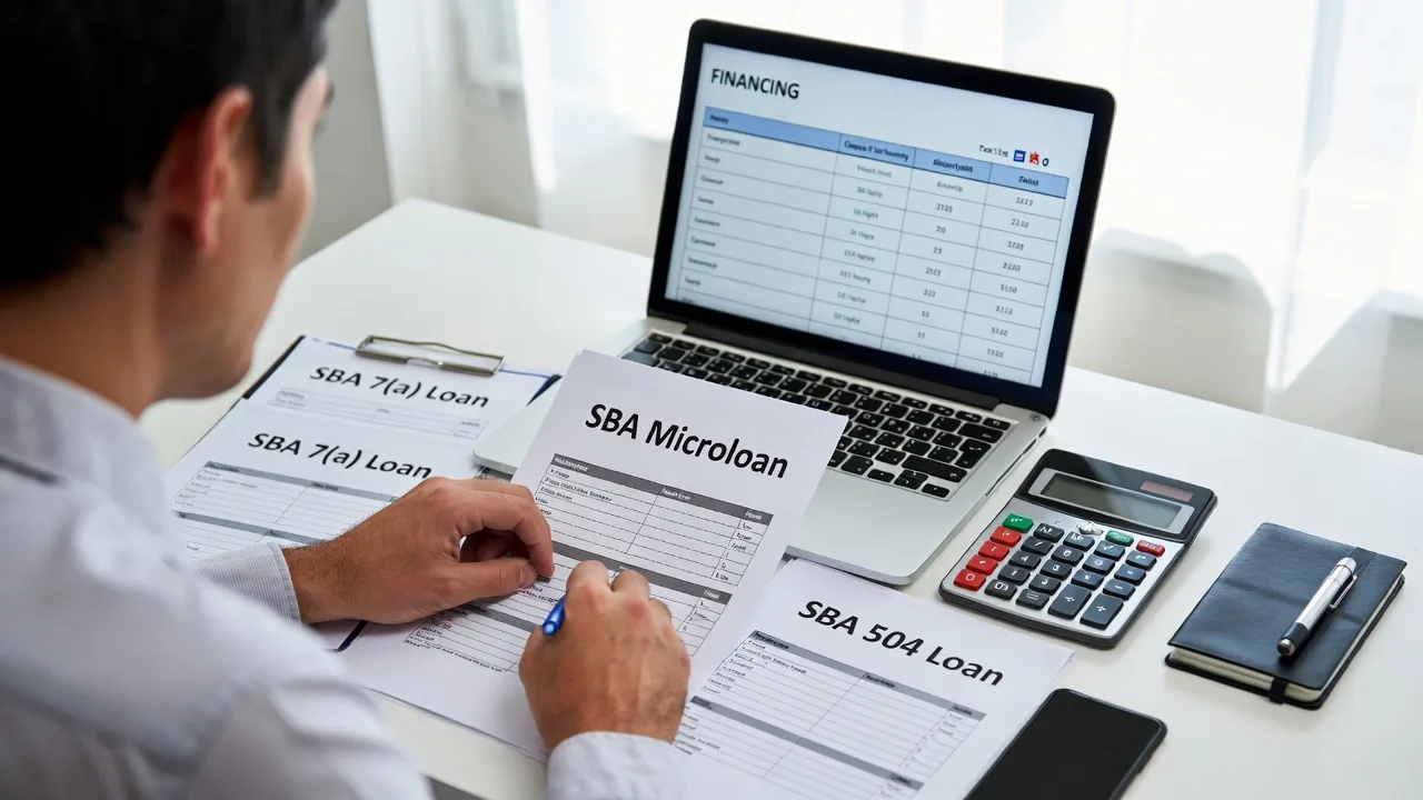 Different SBA programs fit different startup needs.