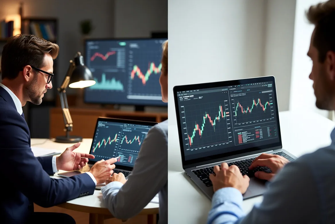 comparing full-service advisor and self-directed investing