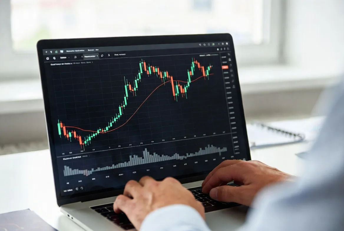 rule based trading system using moving averages on screen