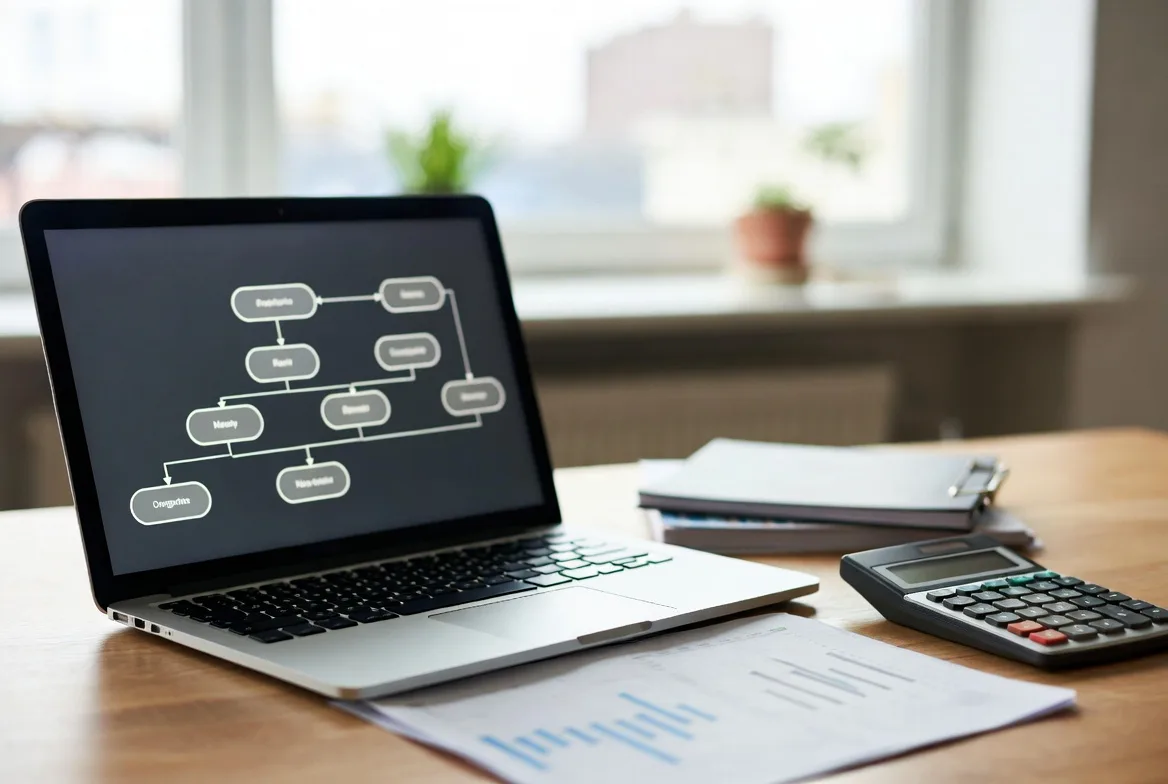 cmbs loan process stages shown on blurred workflow diagram