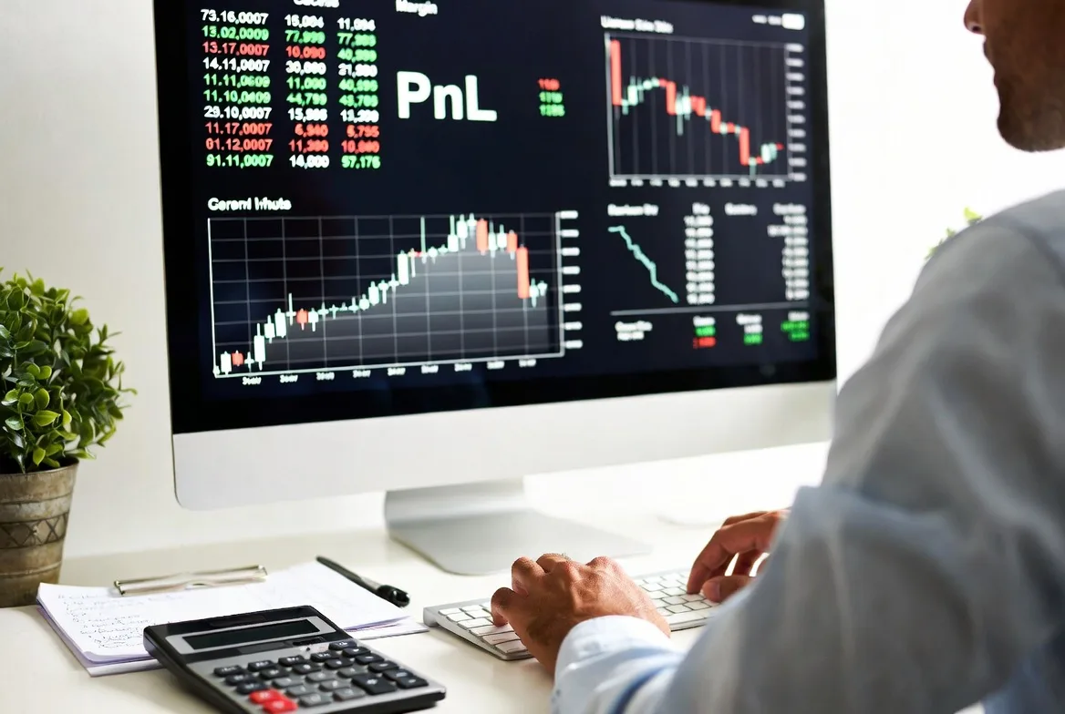 futures margin and leverage monitoring on trading screen