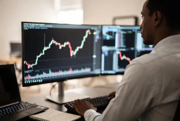 futures trading workstation with charts and trading platform