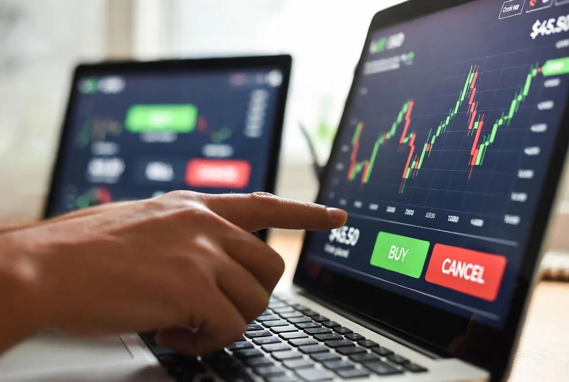 placing a stock trade in online brokerage platform