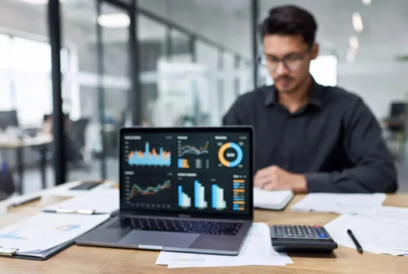 fund administration workflow with financial data analysis