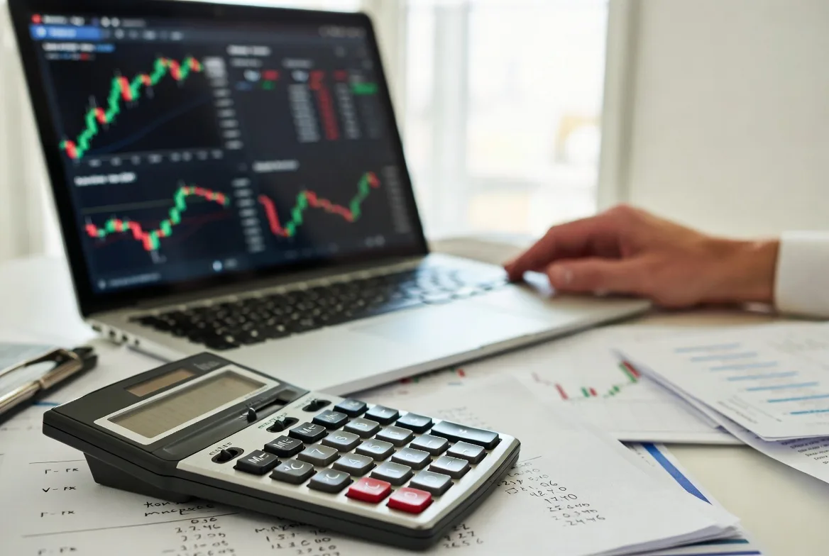 futures contract trading interface and profit loss calculation