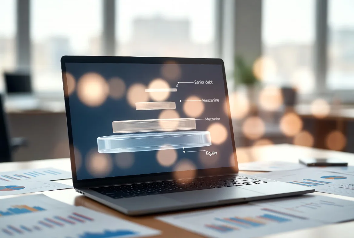 real estate capital stack with mezzanine financing layer