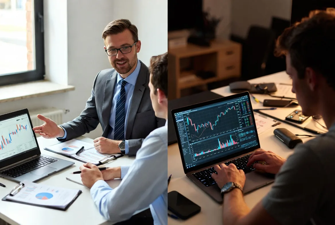 full service broker vs self directed investing comparison